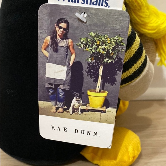 Rae Dunn Bee Sweet Black and Yellow Gnome Decor NWT - Picture 4 of 4